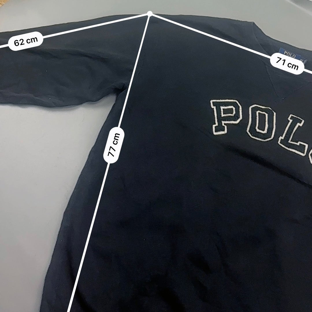 Black Ralph Lauren Jumper - Men XXL - Very Good - Revaleur