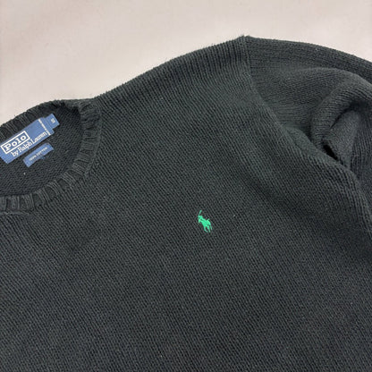 Black Ralph Lauren Knitted Sweater - Men S - Very Good - Revaleur