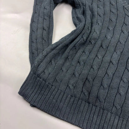 Black Ralph Lauren Knitted V - Neck - L - Excellent Condition - Revaleur