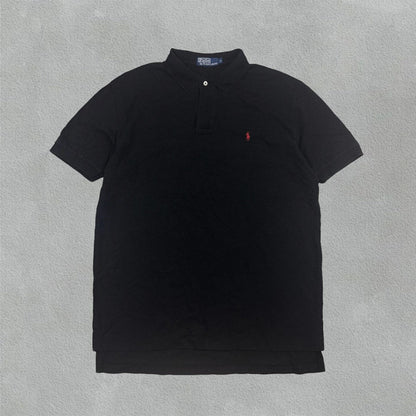 Black Ralph Lauren Polo Shirt - Men L - Very Good - Revaleur