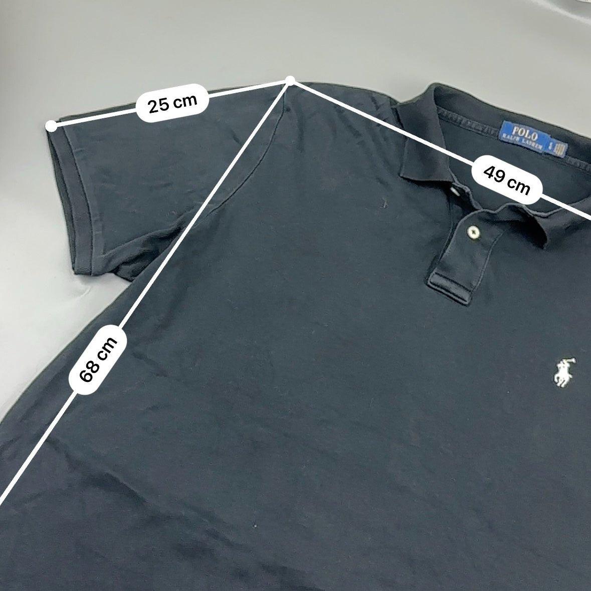 Black Ralph Lauren Polo Shirt - Men L - Very Good - Revaleur