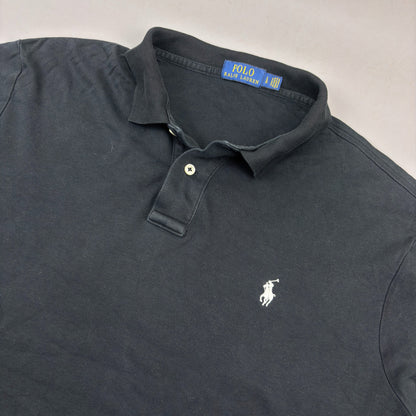 Black Ralph Lauren Polo Shirt - Men L - Very Good - Revaleur