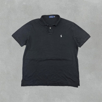 Black Ralph Lauren Polo Shirt - Men L - Very Good - Revaleur