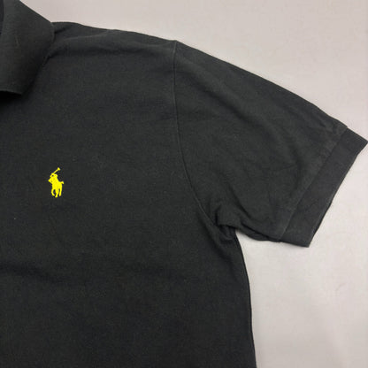 Black Ralph Lauren Polo Shirt - Men M - Very Good - Revaleur