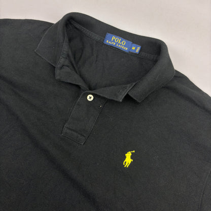 Black Ralph Lauren Polo Shirt - Men M - Very Good - Revaleur