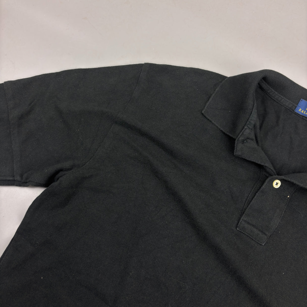 Black Ralph Lauren Polo Shirt - Men M - Very Good - Revaleur