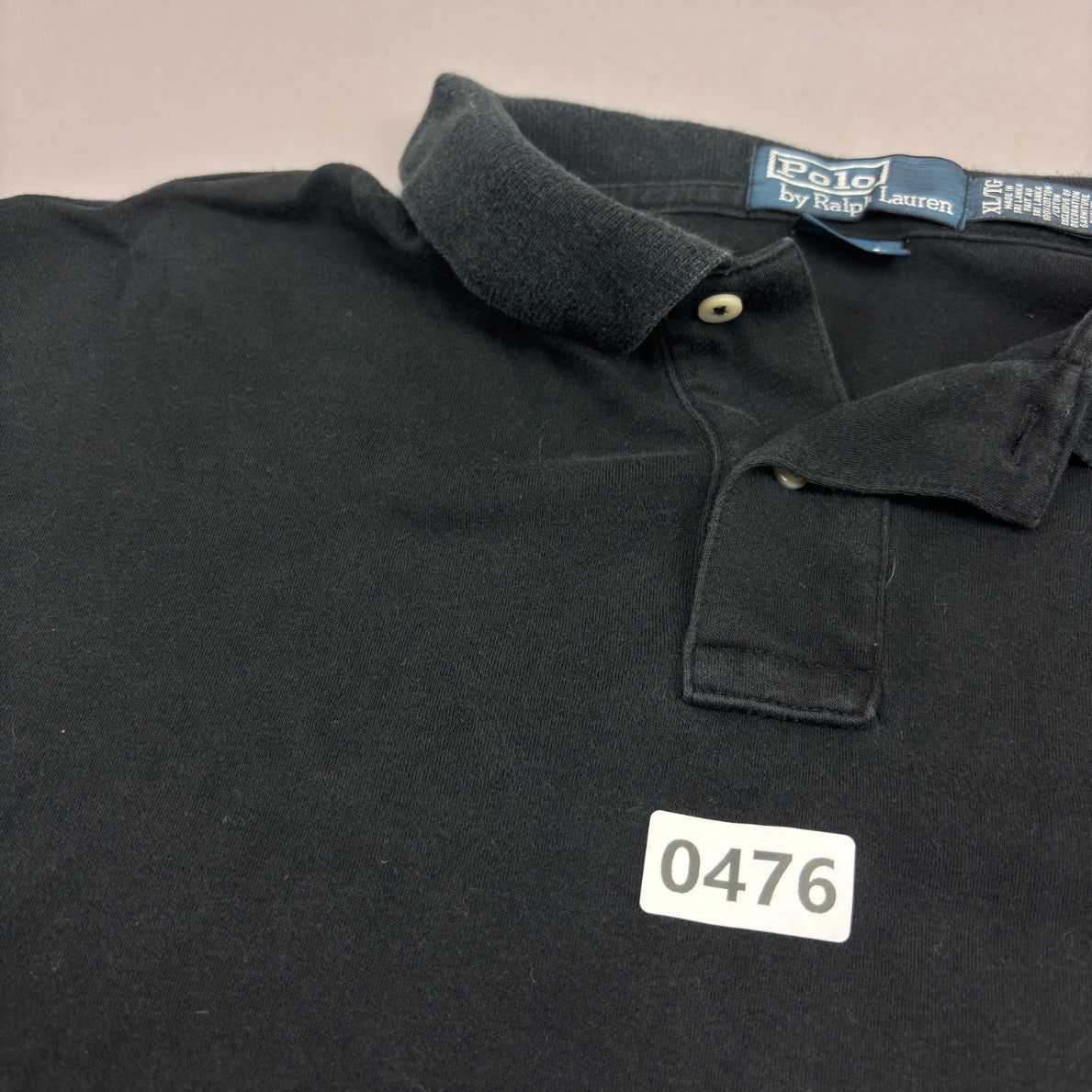 Black Ralph Lauren Polo Shirt - Men XL - Very Good - Revaleur