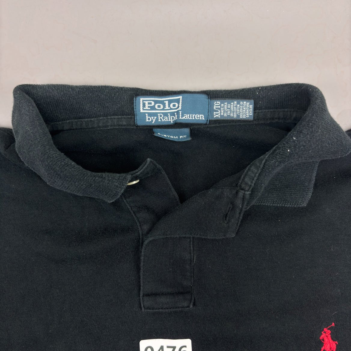 Black Ralph Lauren Polo Shirt - Men XL - Very Good - Revaleur