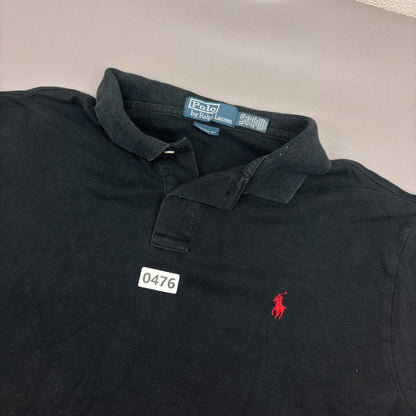 Black Ralph Lauren Polo Shirt - Men XL - Very Good - Revaleur