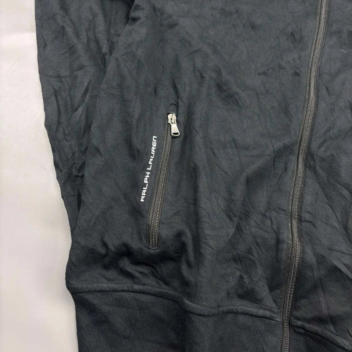 Black Ralph Lauren Zip Vest - L - Very Good - Revaleur