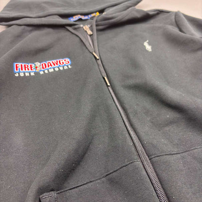 Black Ralph Lauren Zip Vest - L - Very Good - Revaleur