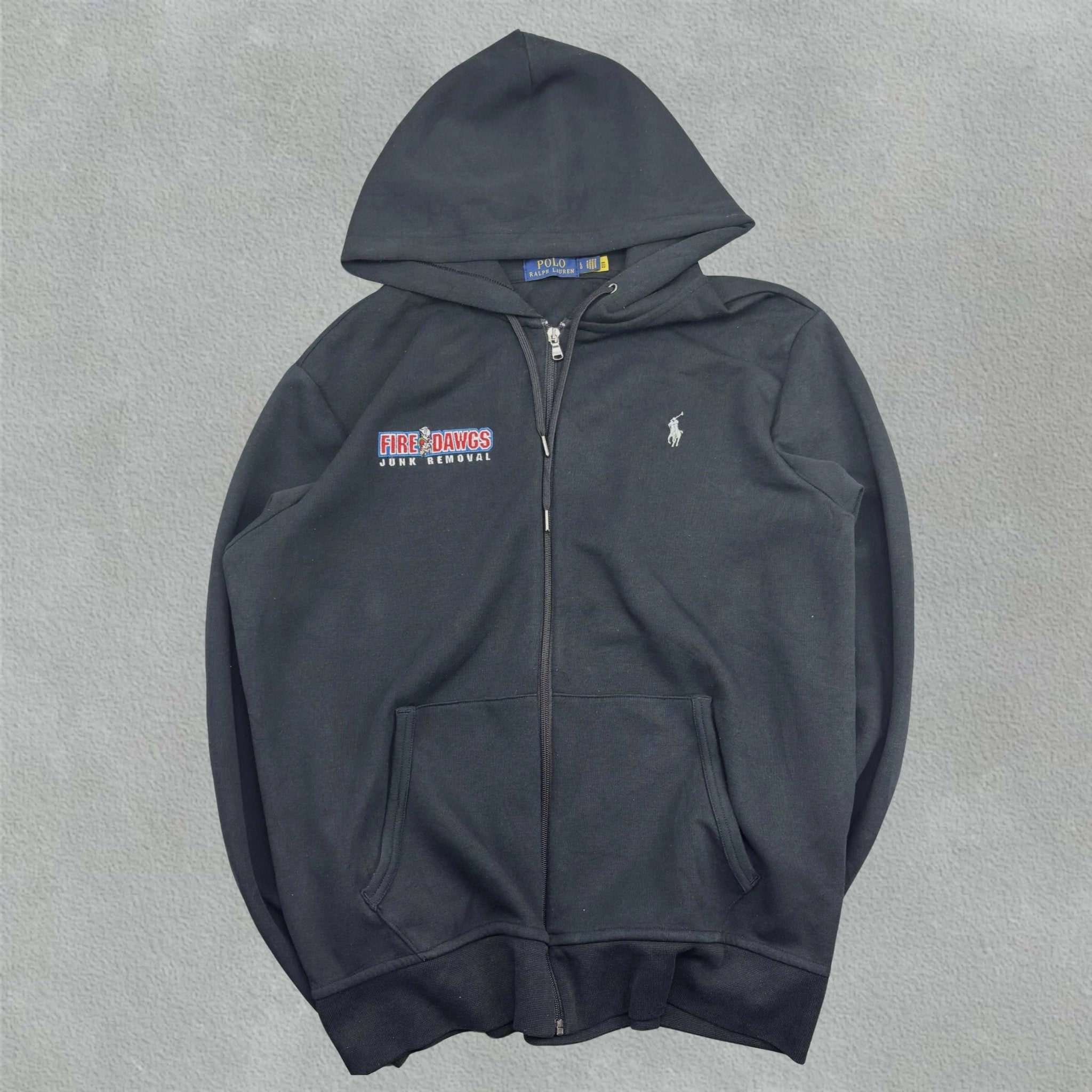 Black Ralph Lauren Zip Vest - L - Very Good - Revaleur