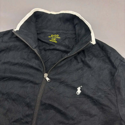 Black Ralph Lauren Zip Vest - L - Very Good - Revaleur