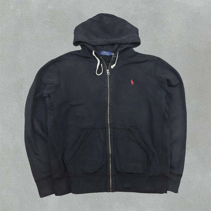 Black Ralph Lauren Zip Vest - L - Very Good - Revaleur