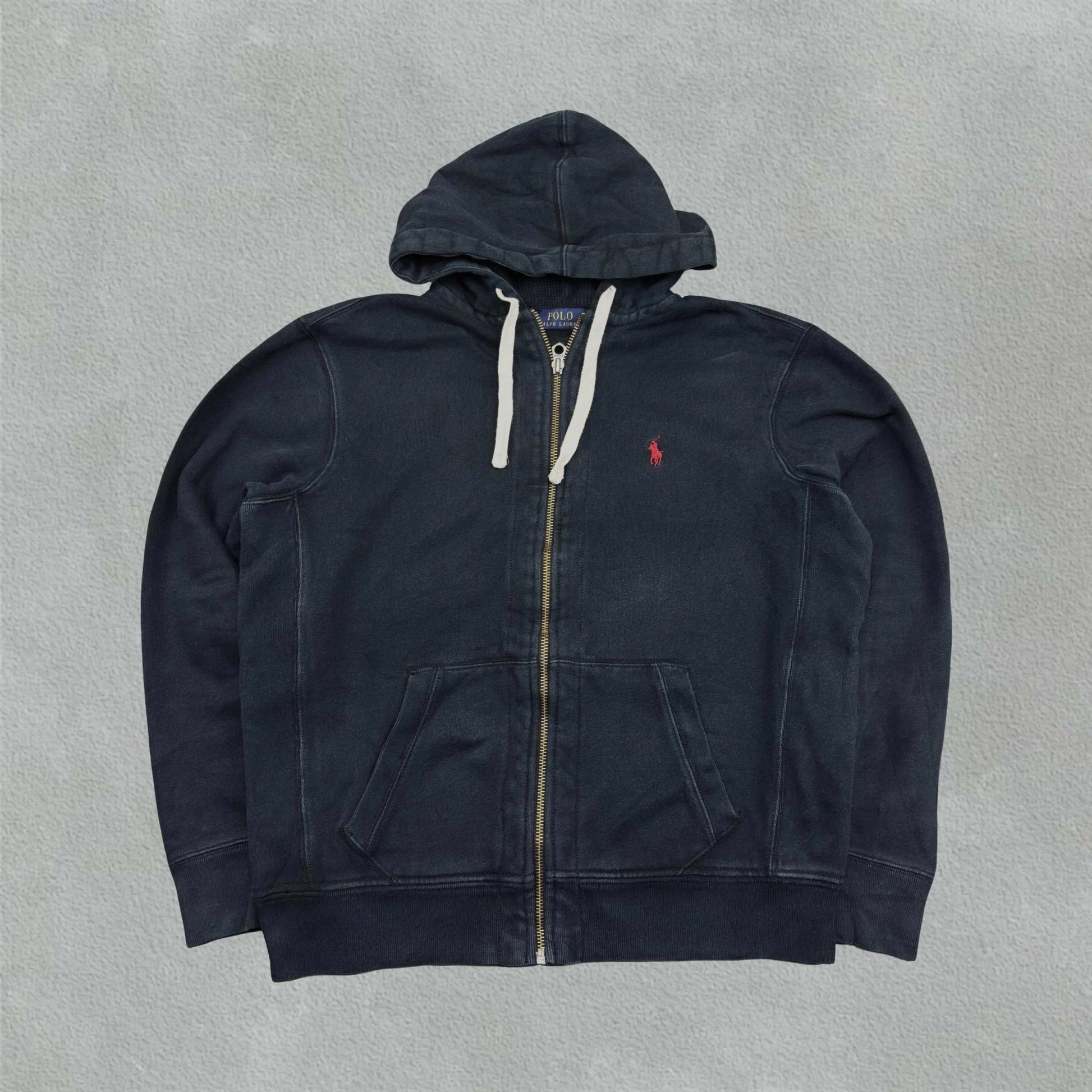 Black Ralph Lauren Zip Vest - Men L - Very Good - Revaleur