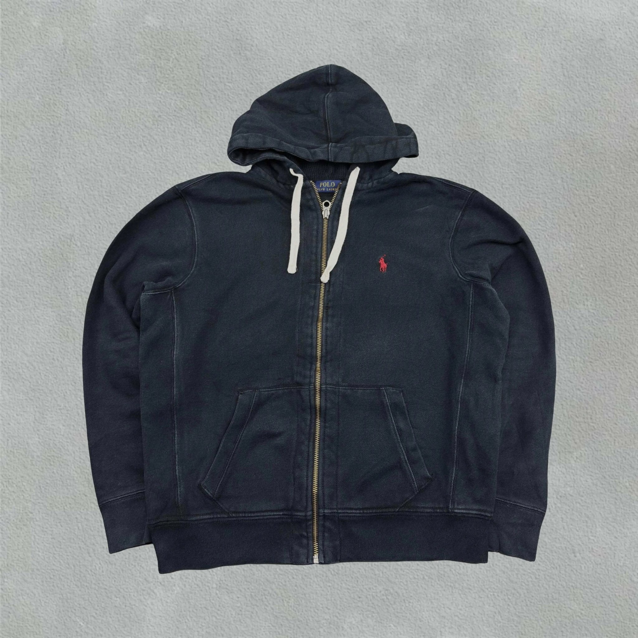 Black Ralph Lauren Zip Vest - Men L - Very Good - Revaleur