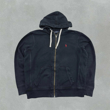 Black Ralph Lauren Zip Vest - Men L - Very Good - Revaleur