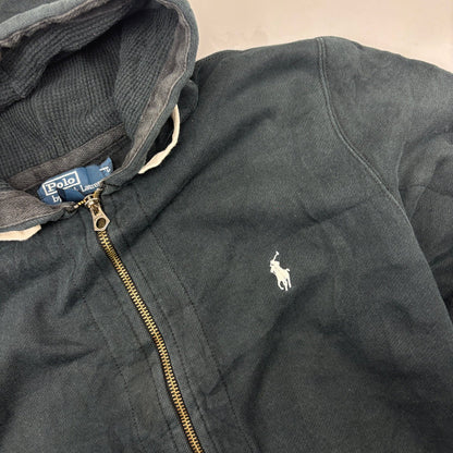 Black Ralph Lauren Zip Vest - Men L - Very Good - Revaleur