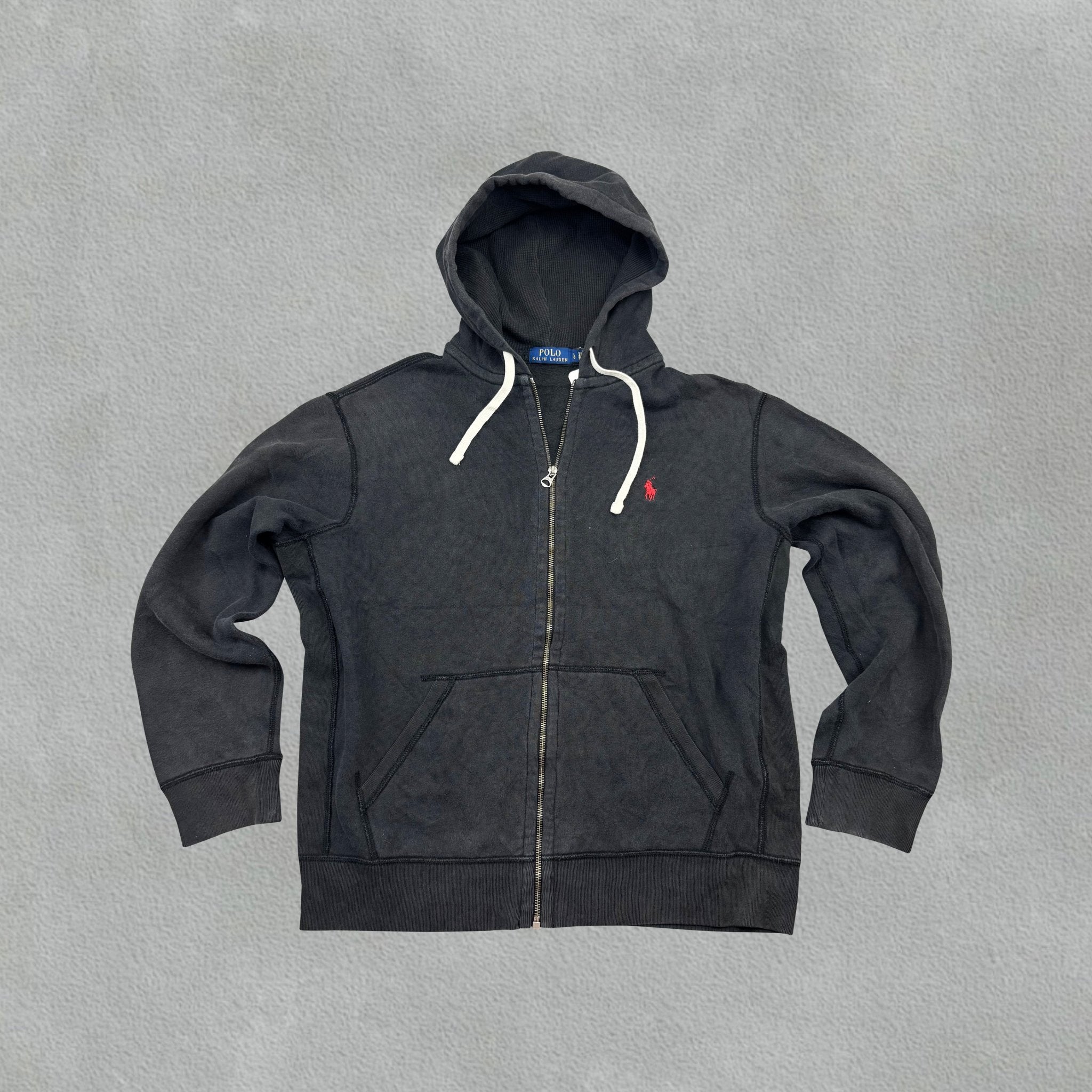 Black Ralph Lauren Zip Vest - Men L - Very Good - Revaleur