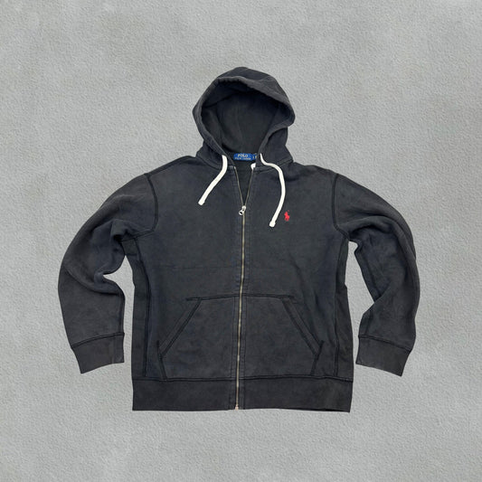 Black Ralph Lauren Zip Vest - Men L - Very Good - Revaleur