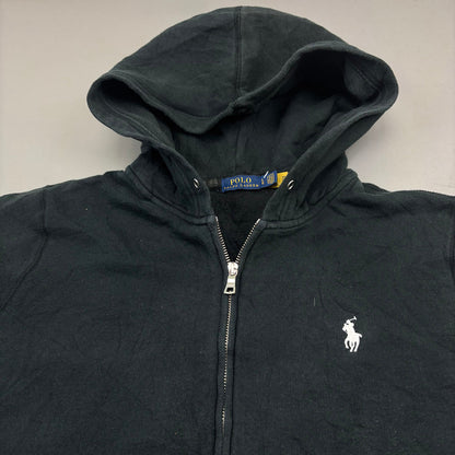 Black Ralph Lauren Zip Vest - Men L - Very Good - Revaleur