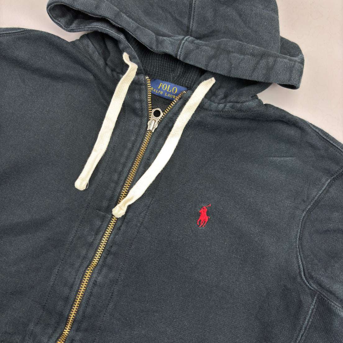 Black Ralph Lauren Zip Vest - Men L - Very Good - Revaleur