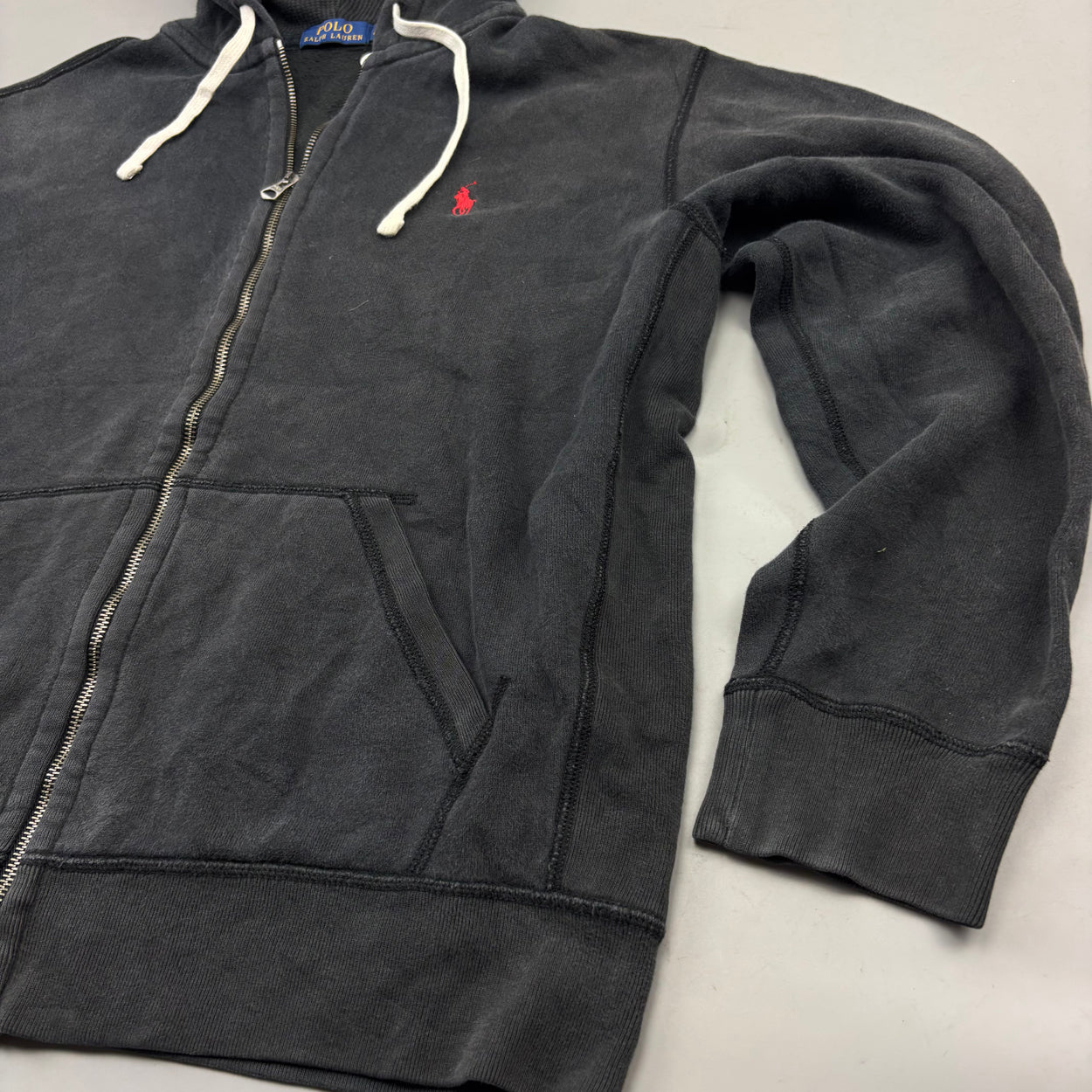 Black Ralph Lauren Zip Vest - Men L - Very Good - Revaleur