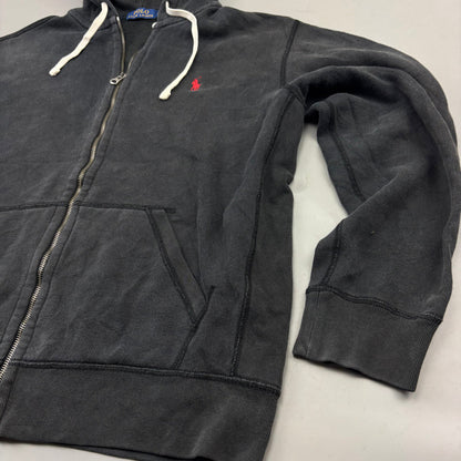 Black Ralph Lauren Zip Vest - Men L - Very Good - Revaleur
