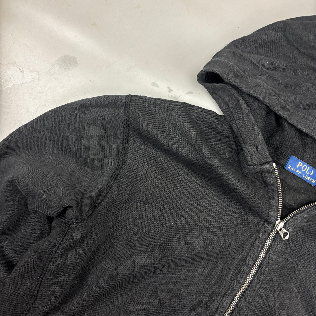 Black Ralph Lauren Zip Vest - Men L - Very Good - Revaleur