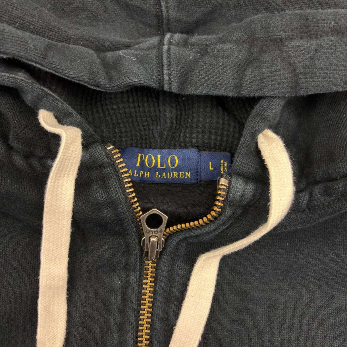 Black Ralph Lauren Zip Vest - Men L - Very Good - Revaleur