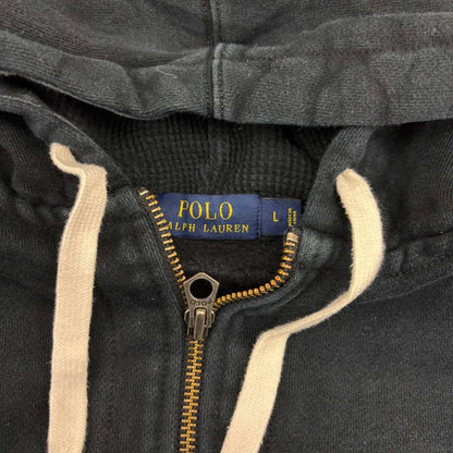 Black Ralph Lauren Zip Vest - Men L - Very Good - Revaleur