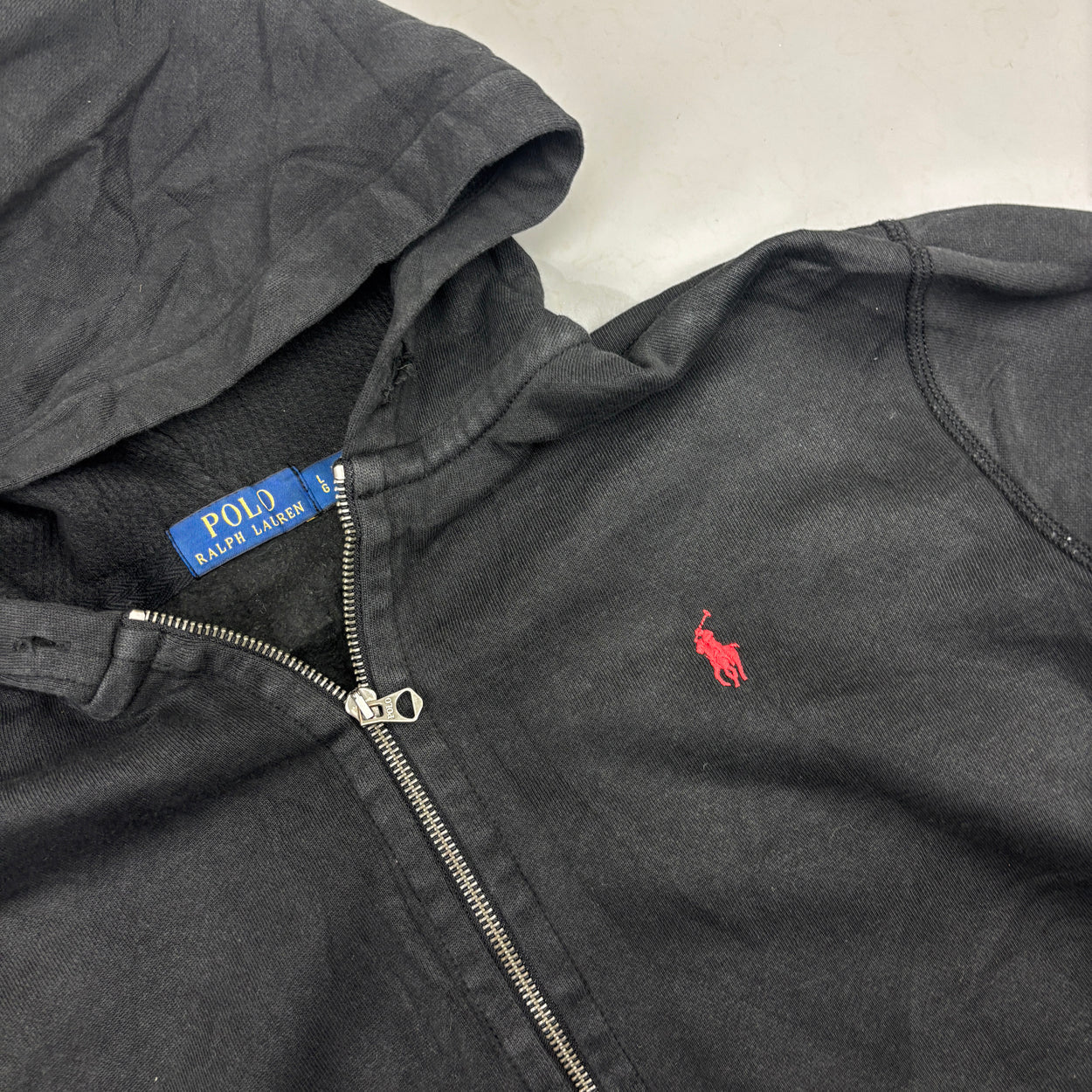 Black Ralph Lauren Zip Vest - Men L - Very Good - Revaleur
