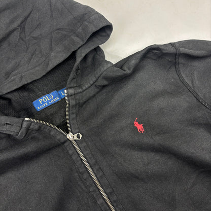 Black Ralph Lauren Zip Vest - Men L - Very Good - Revaleur