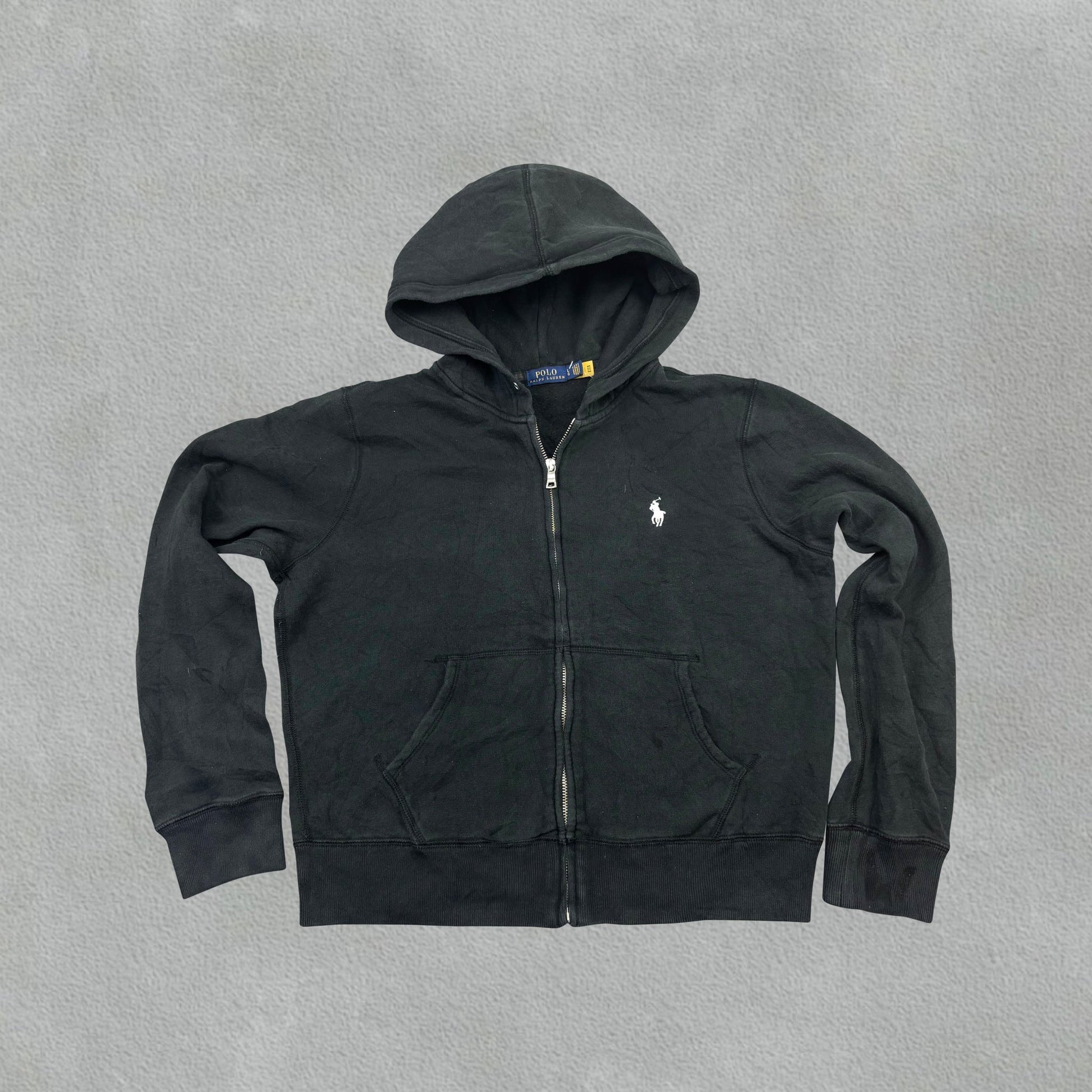Black Ralph Lauren Zip Vest - Men L - Very Good - Revaleur
