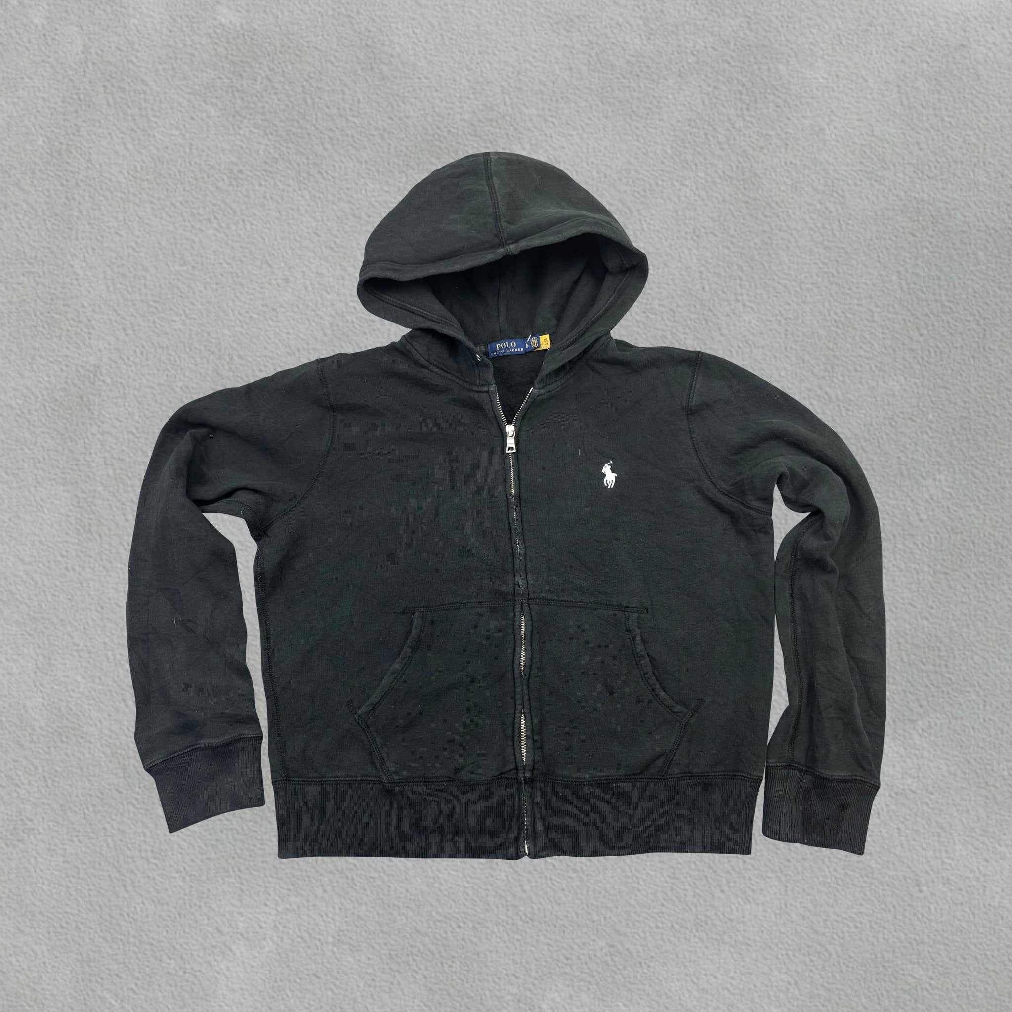 Black Ralph Lauren Zip Vest - Men L - Very Good - Revaleur
