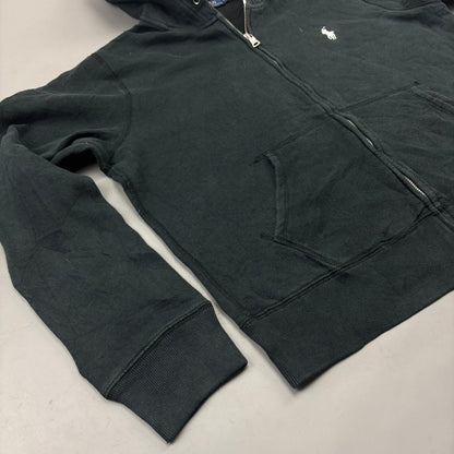 Black Ralph Lauren Zip Vest - Men L - Very Good - Revaleur