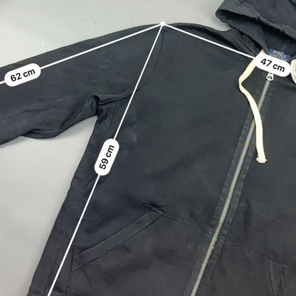 Black Ralph Lauren Zip Vest - Men M - Very Good - Revaleur