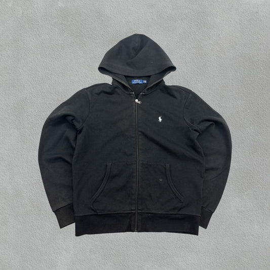 Black Ralph Lauren Zip Vest - Men M - Very Good - Revaleur