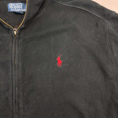 Black Ralph Lauren Zip Vest - Men M - Very Good - Revaleur