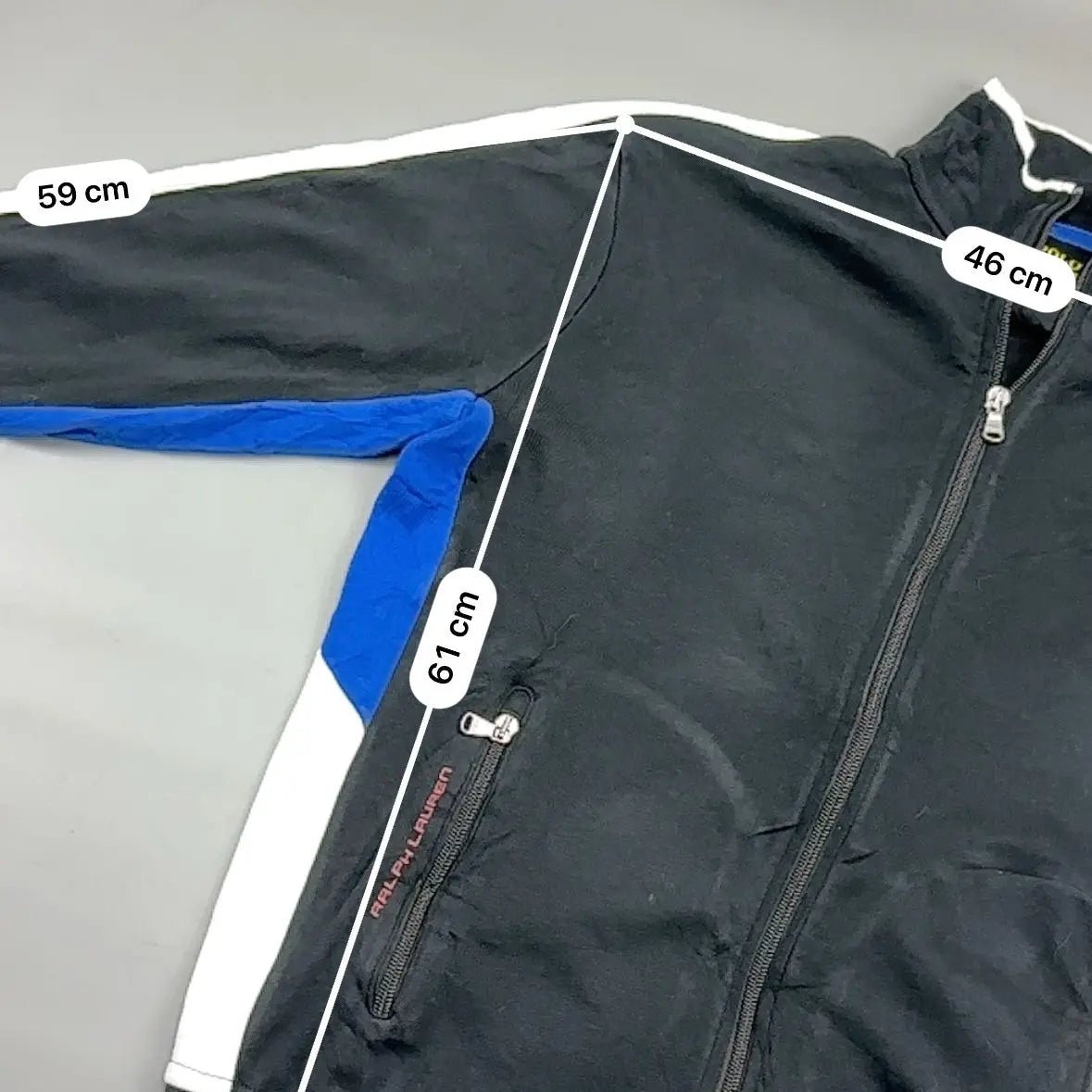 Black Ralph Lauren Zip Vest - Men S - Very Good - Revaleur