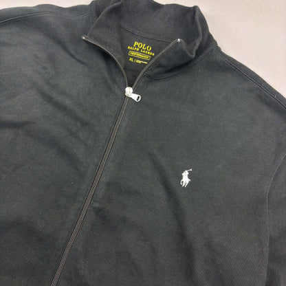 Black Ralph Lauren Zip Vest - Men XL - Very Good - Revaleur