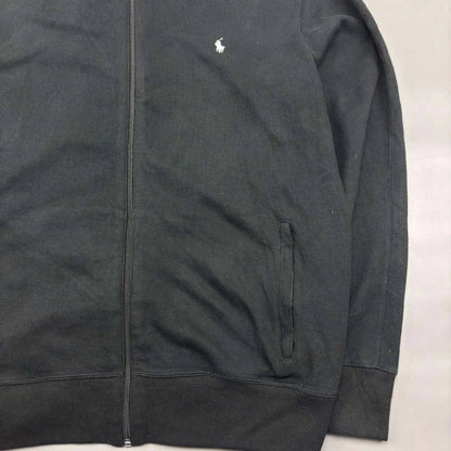 Black Ralph Lauren Zip Vest - Men XL - Very Good - Revaleur