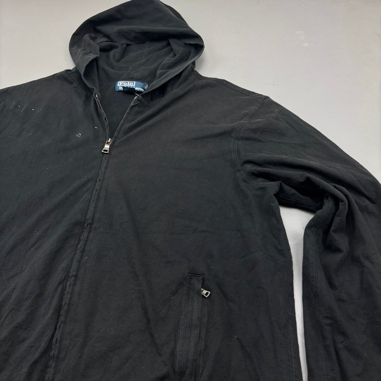 Black Ralph Lauren Zip Vest - Men XL - Very Good - Revaleur