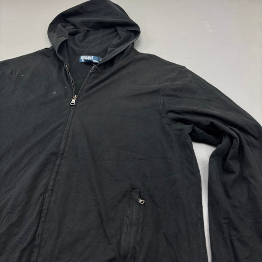Black Ralph Lauren Zip Vest - Men XL - Very Good - Revaleur