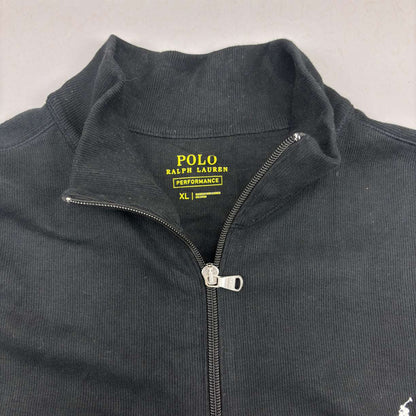 Black Ralph Lauren Zip Vest - Men XL - Very Good - Revaleur