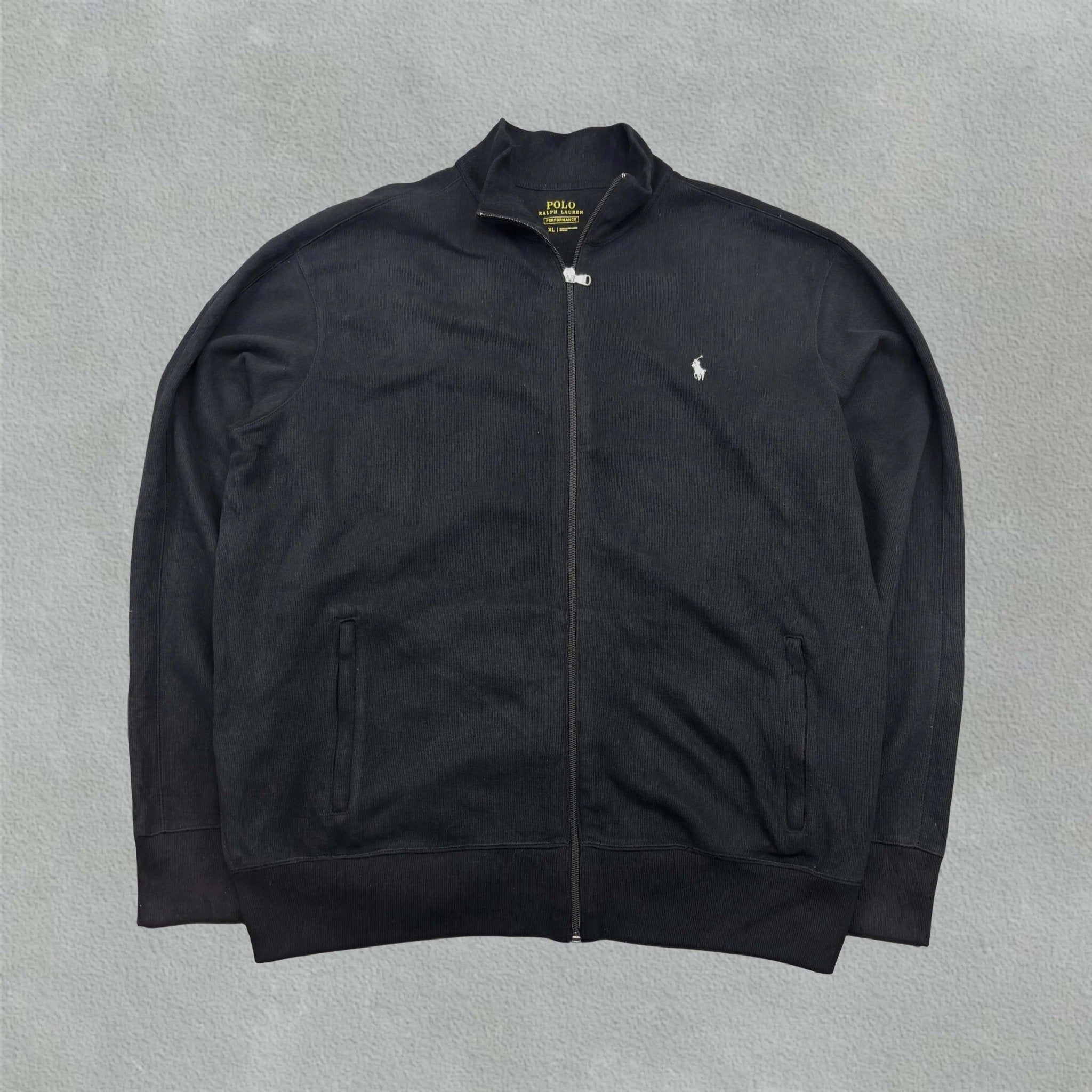 Black Ralph Lauren Zip Vest - Men XL - Very Good - Revaleur