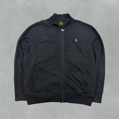 Black Ralph Lauren Zip Vest - Men XL - Very Good - Revaleur