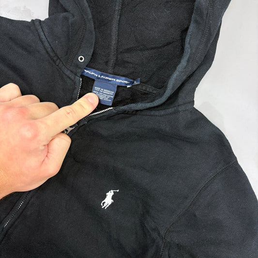 Black Ralph Lauren Zip Vest - Women L - Very Good - Revaleur