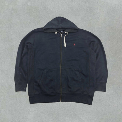 Black Ralph Lauren Zip Vest - XXL - Very Good - Revaleur