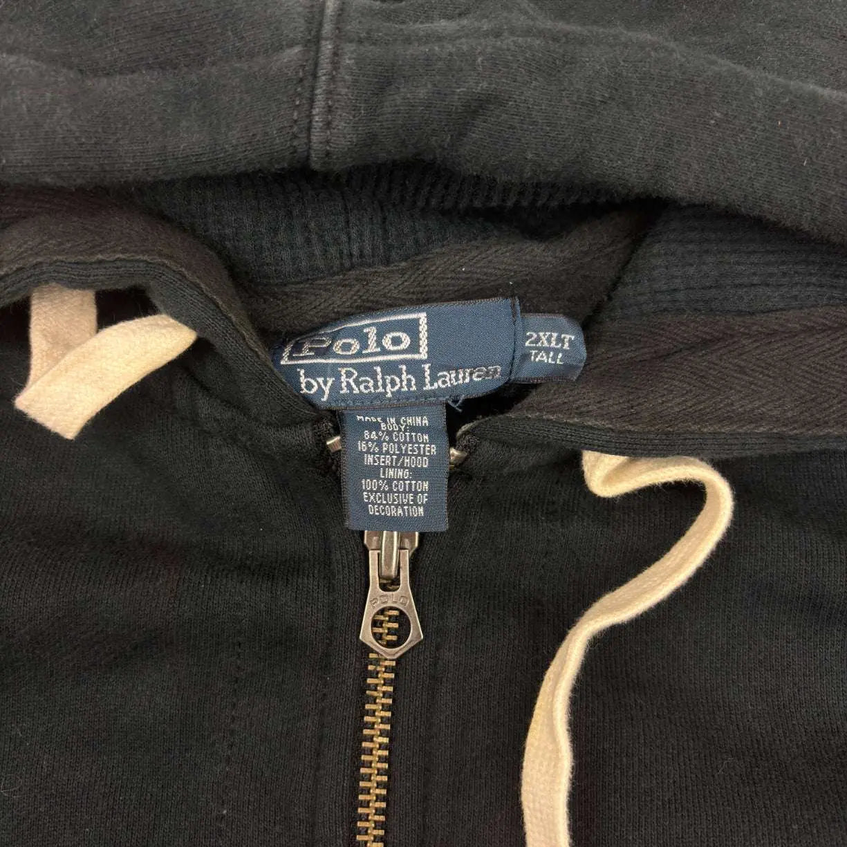 Black Ralph Lauren Zip Vest - XXL - Very Good - Revaleur